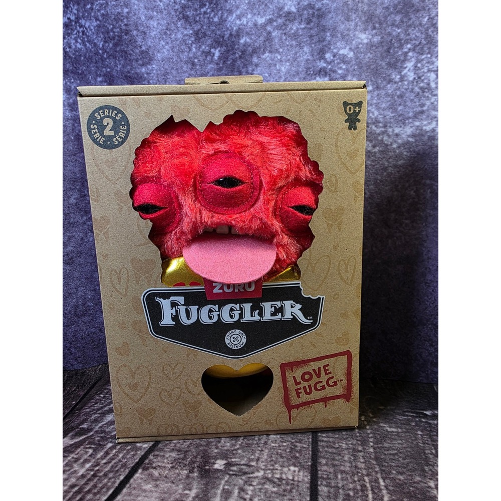 Zuru Fuggler Series‎ 2 Love Fugg Red 3 Eyed Monster Plush Toy New In Box